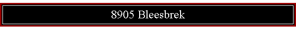 8905 Bleesbrek